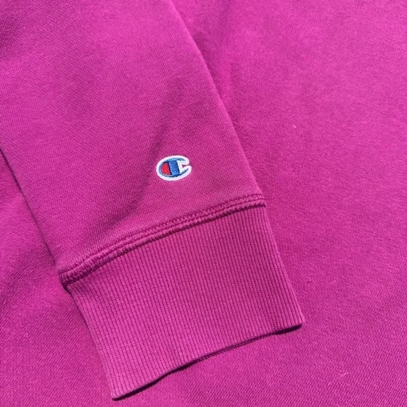 Vintage Champion Women's Purple Crew Neck Long Sleeve Casual Sweatshirt M - Picture 7 of 7